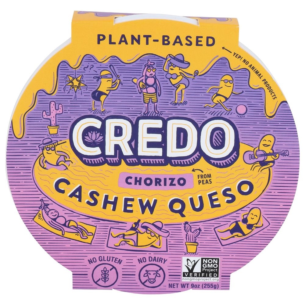 Credo Plant Based Chorizo Cashew Queso, 9 Ounce -- 6 per case