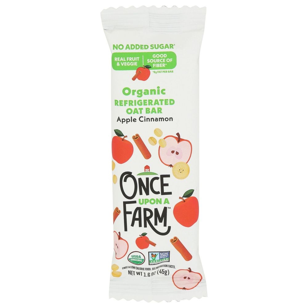 Once Upon A Farm Apple Cinnamon Oat Bar, 1.6 Ounce -- 16 per case