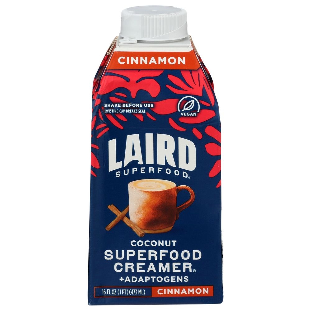 Laird Superfood Cinnamon Creamer Liquid, 16 Fluid Ounce -- 6 per case