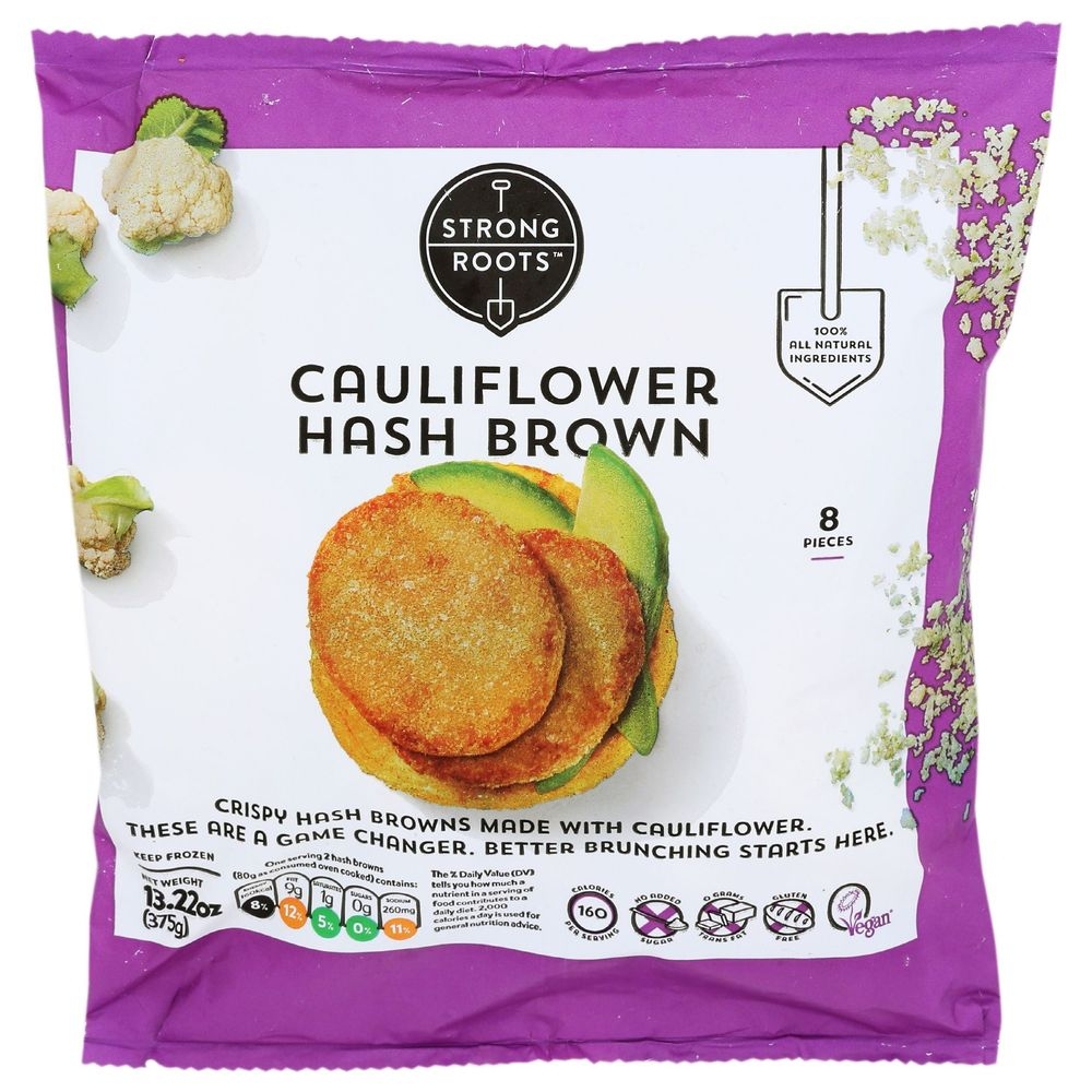 Strong Roots Cauliflower Hash Browns, 13.22 Ounce -- 8 per case