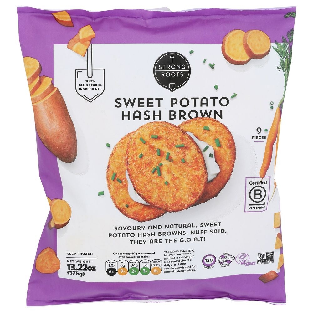 Strong Roots Hash Brown Sweet Potato, 13.22 Ounce -- 8 per case