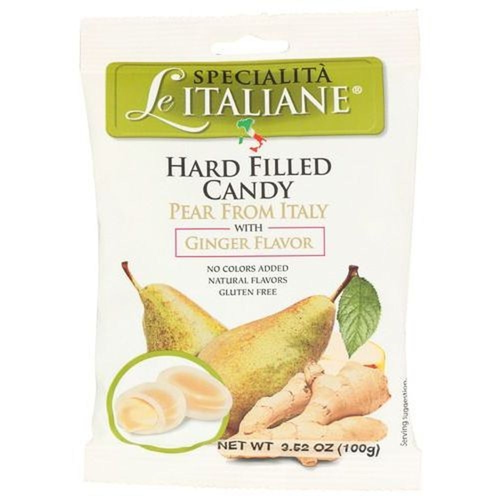 Le Specialita Italiane Ginger Pear Hard Filled Candy, 3.52 Ounce -- 12 per case