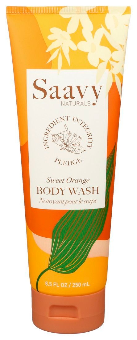 Saavy Naturals Sensible Sweet Orange Body Wash, 8.5 Fluid Ounce