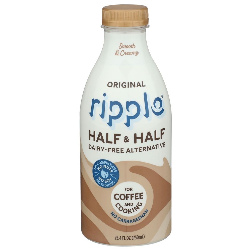 Ripple Original Half and Half Dairy Free Milk Alternative, 25.4 Fluid Ounce -- 6 per case