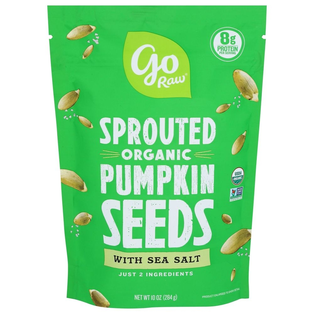 Go Raw Organic Sprouted Pumpkin Seeds with Sea Salt, 10 Ounce -- 6 per case