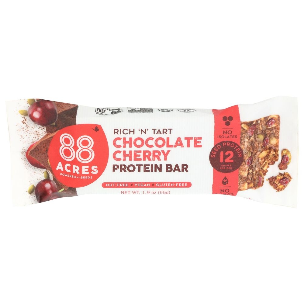 88 Acres Dark Chocolate Cherry Protein Bar, 1.9 Ounce -- 9 per case