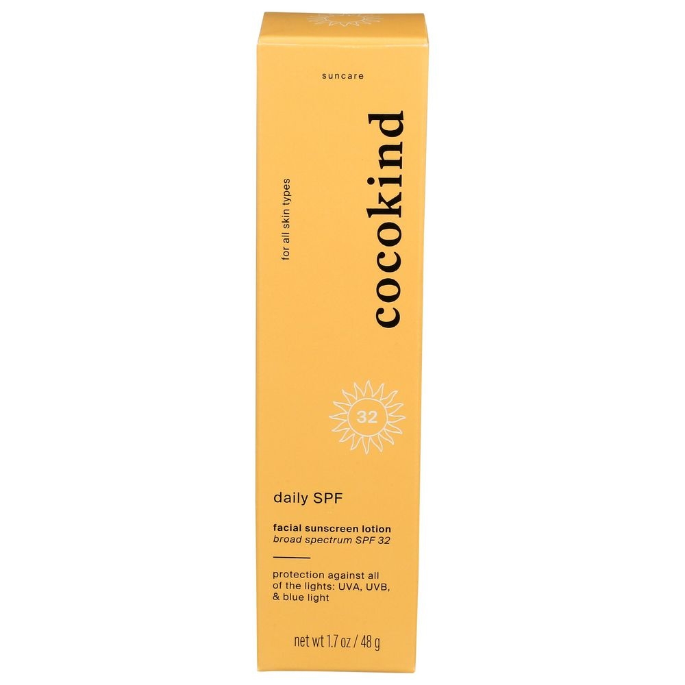 Cocokind SPF Daily Facial Sunscreen Lotion, 1.7 Ounce