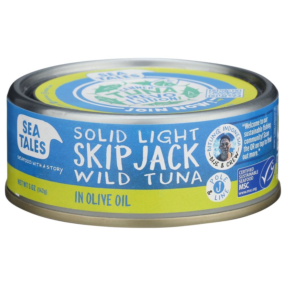 Sea Tales Solid White Skipjack Tuna in Olive Oil, 5 Ounce -- 12 per case
