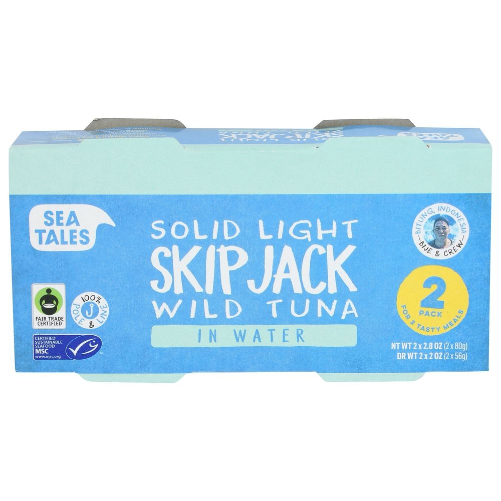 Sea Tales Solid Light Skip Jack Wild Tuna In Water, 5.6 Ounce -- 12 per case
