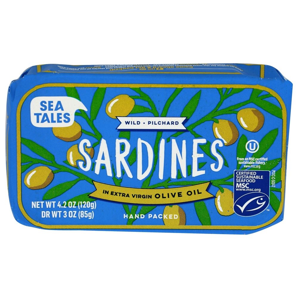 Sea Tales Wild Sardines In Extra Virgin Olive Oil, 4.2 Ounce -- 12 per case