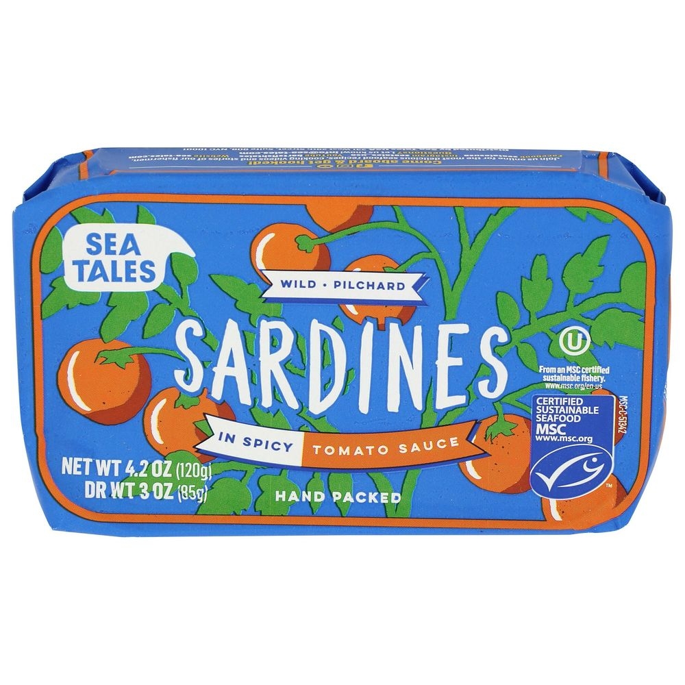 Sea Tales Wild Sardines In Spicy Tomato Sauce, 4.2 Ounce -- 12 per case