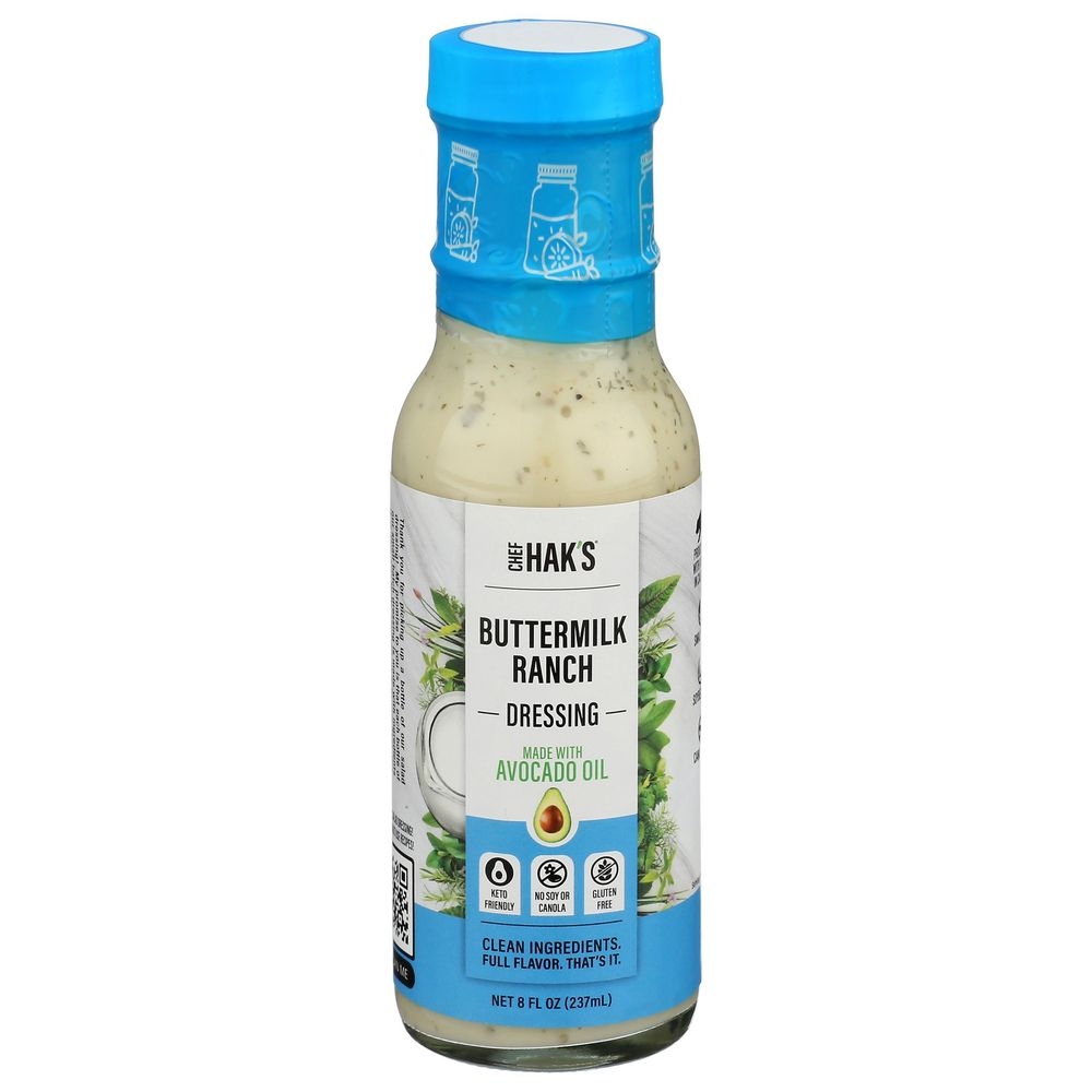 Chef Haks Buttermilk Ranch Salad Dressing, 8 Fluid Ounce -- 6 per case