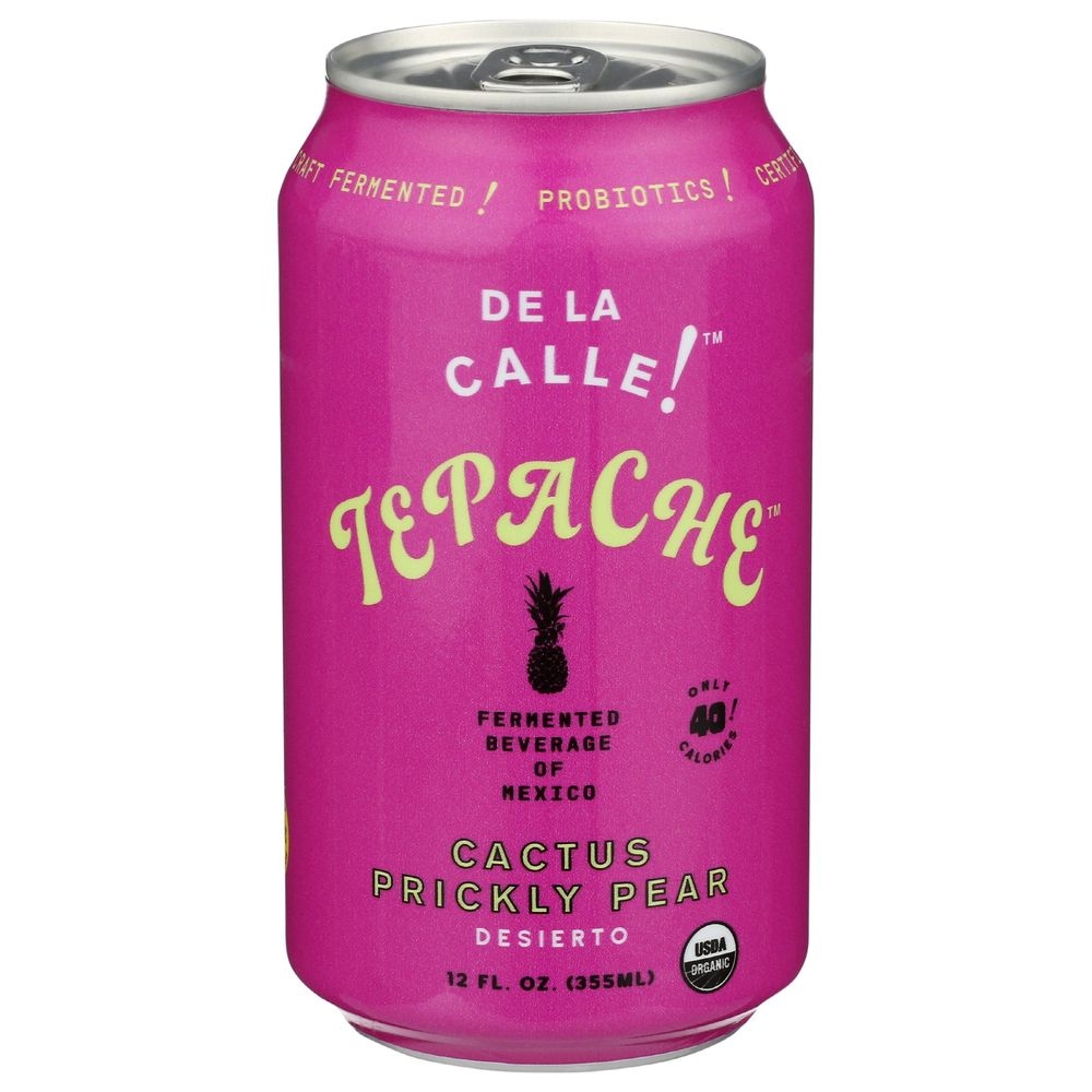 De La Calle Organic Cactus Prickly Pear Fermented Beverage, 12 Fluid Ounce -- 12 per case