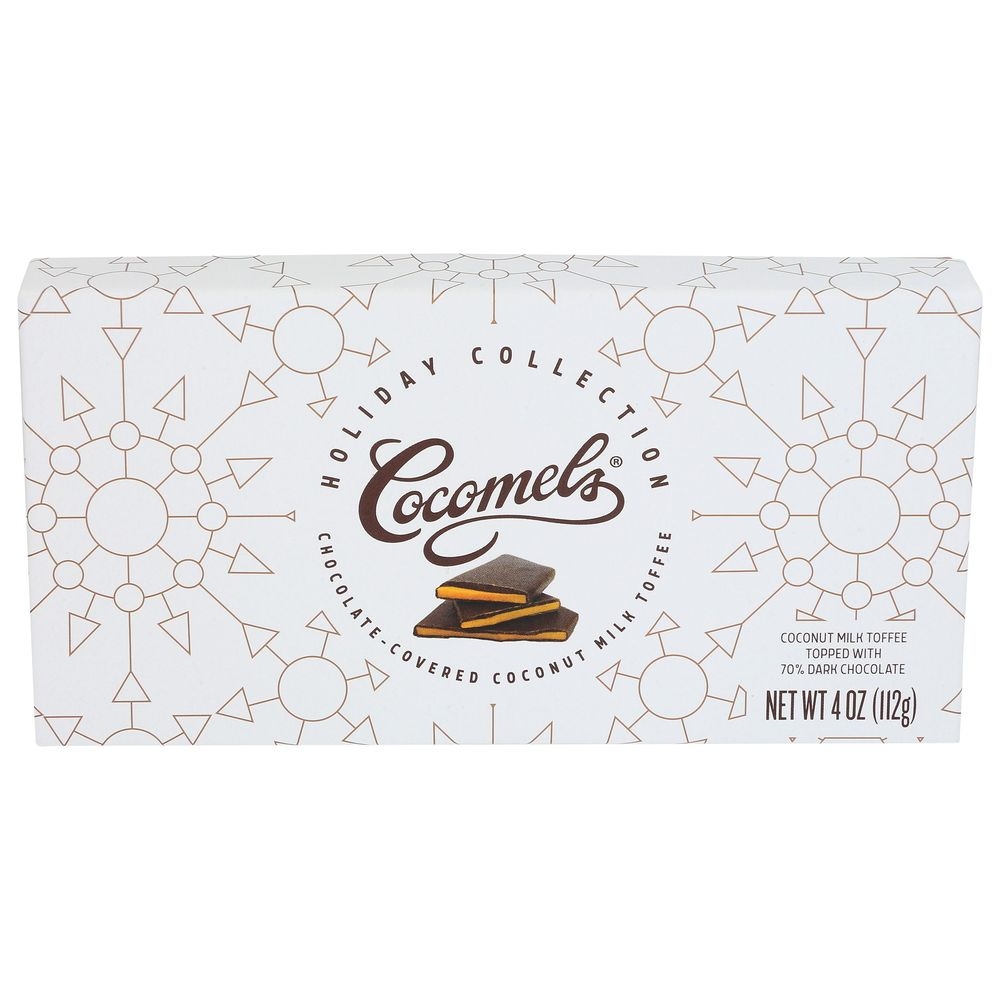 Cocomels Chocolate Covered Coconut Milk Toffee Bark, 4 Ounce -- 12 per case