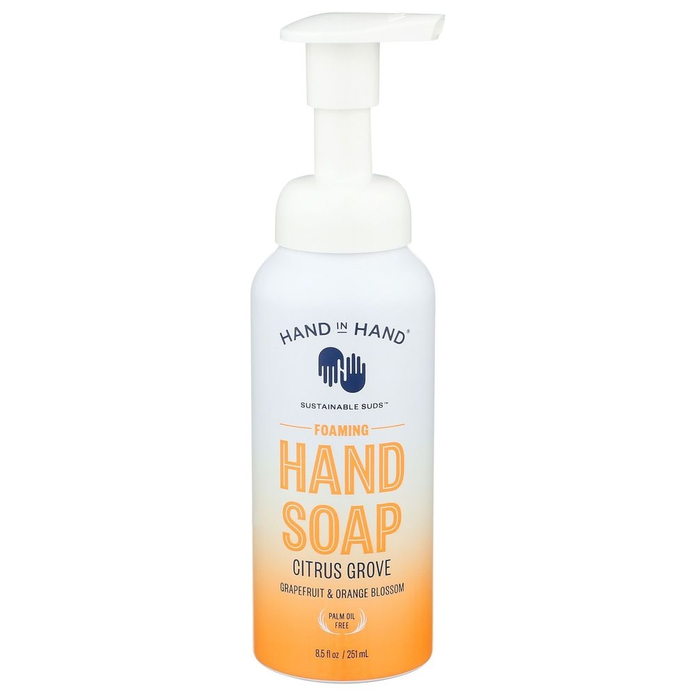 Hand in Hand Citrus Grove Foaming Hand Soap, 8.5 Fluid Ounce -- 3 per case