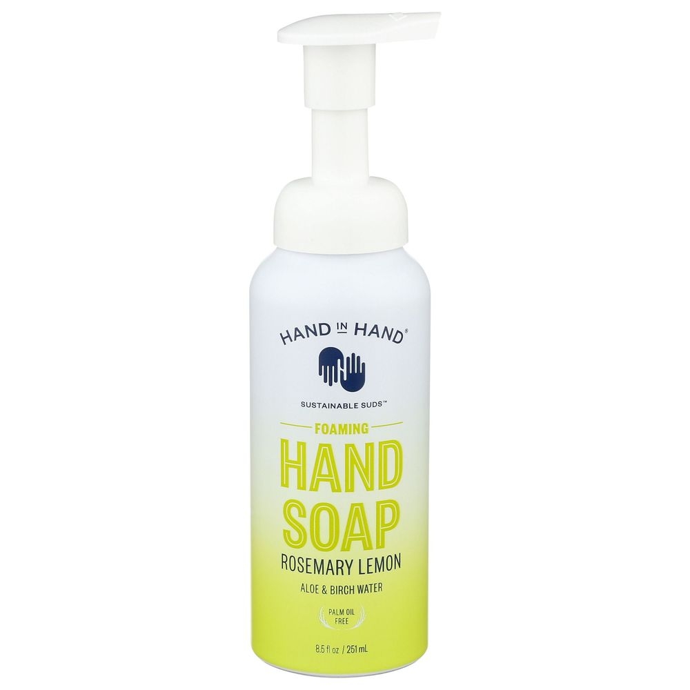 Hand in Hand Rosemary Lemon Foaming Hand Soap, 8.5 Fluid Ounce -- 3 per case