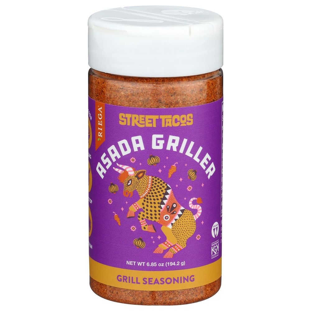 Riega Street Tacos Asada Grill Seasoning, 6.85 Ounce -- 6 per case