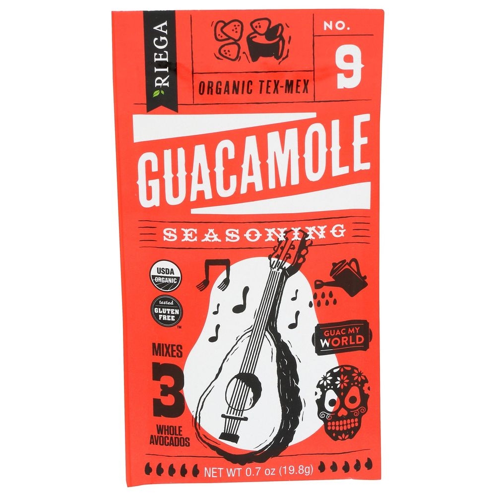 Riega Organic Guacamole Seasoning Mix, 0.7 Ounce -- 8 per case