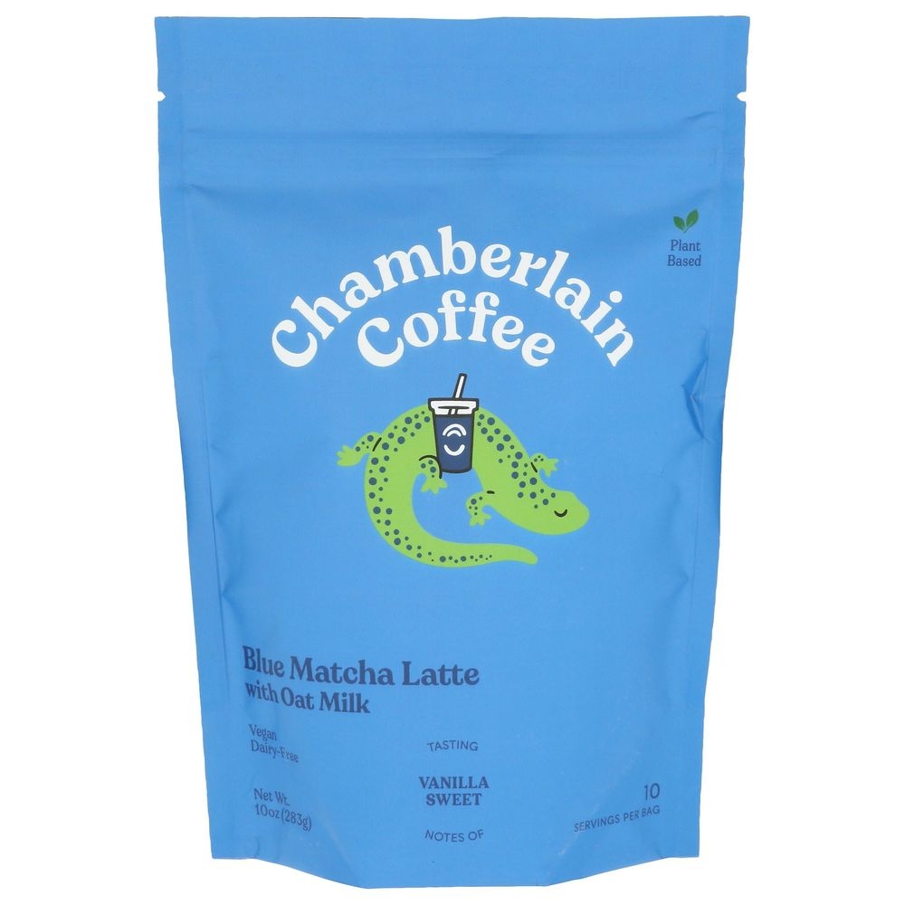 Chamberlain Coffee Blue Matcha Latte, 10 Ounce -- 12 per case