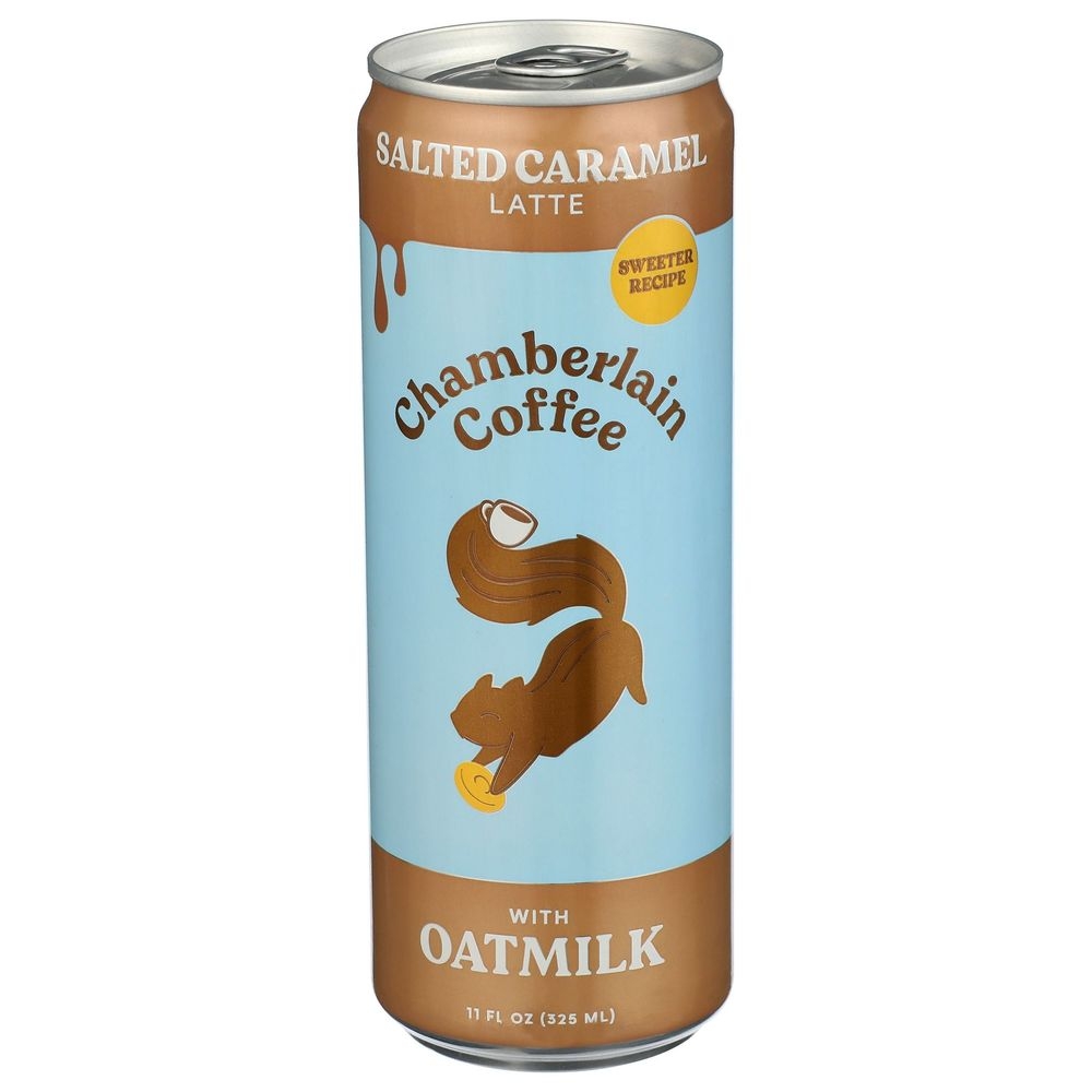 Chamberlain Coffee Salted Caramel Latte with Oatmilk, 11 Fluid Ounce -- 12 per case