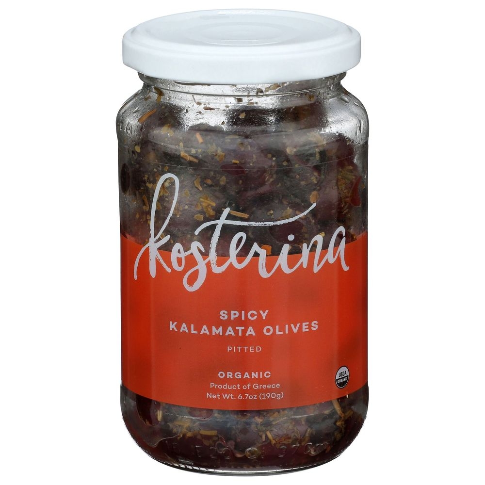 Kosterina Organic Spicy Kalamata Olives, 6.7 Ounce -- 6 per case