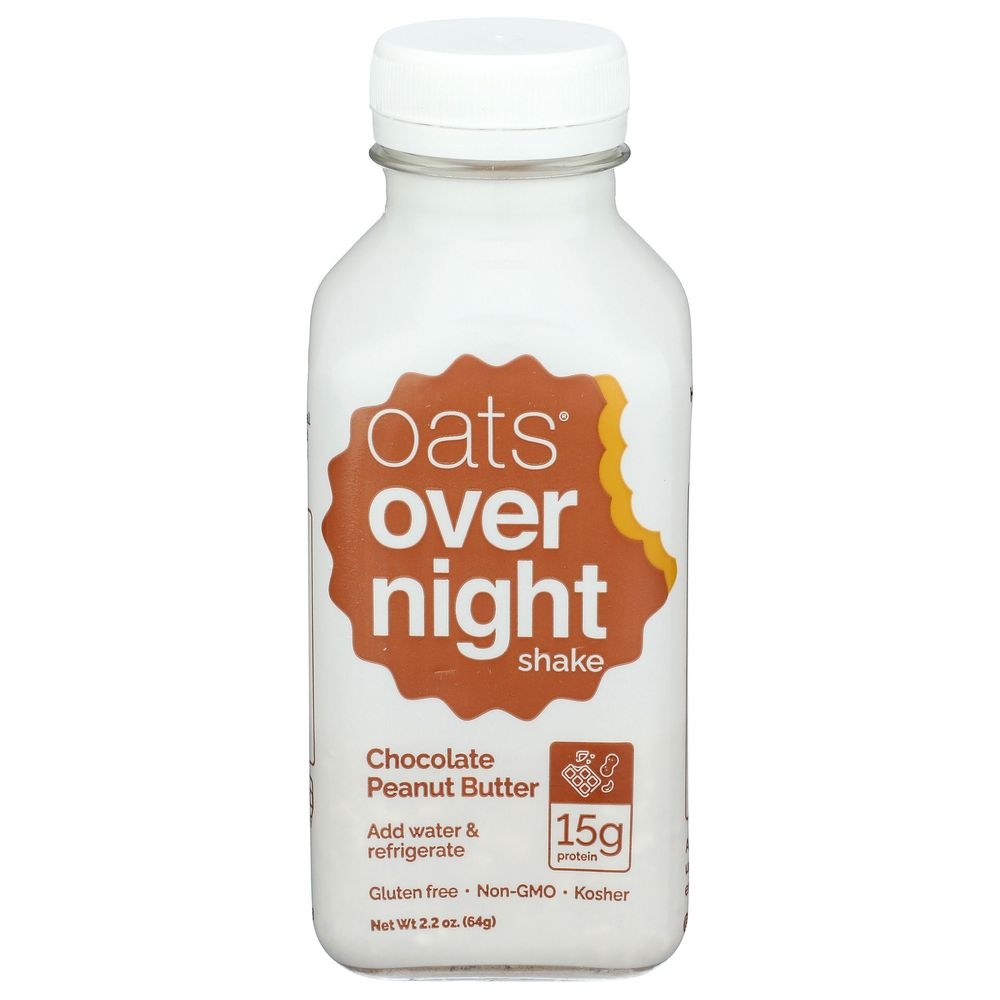 Oats Overnight Chocolate Peanut Butter Shake, 2.2 Ounce -- 10 per case