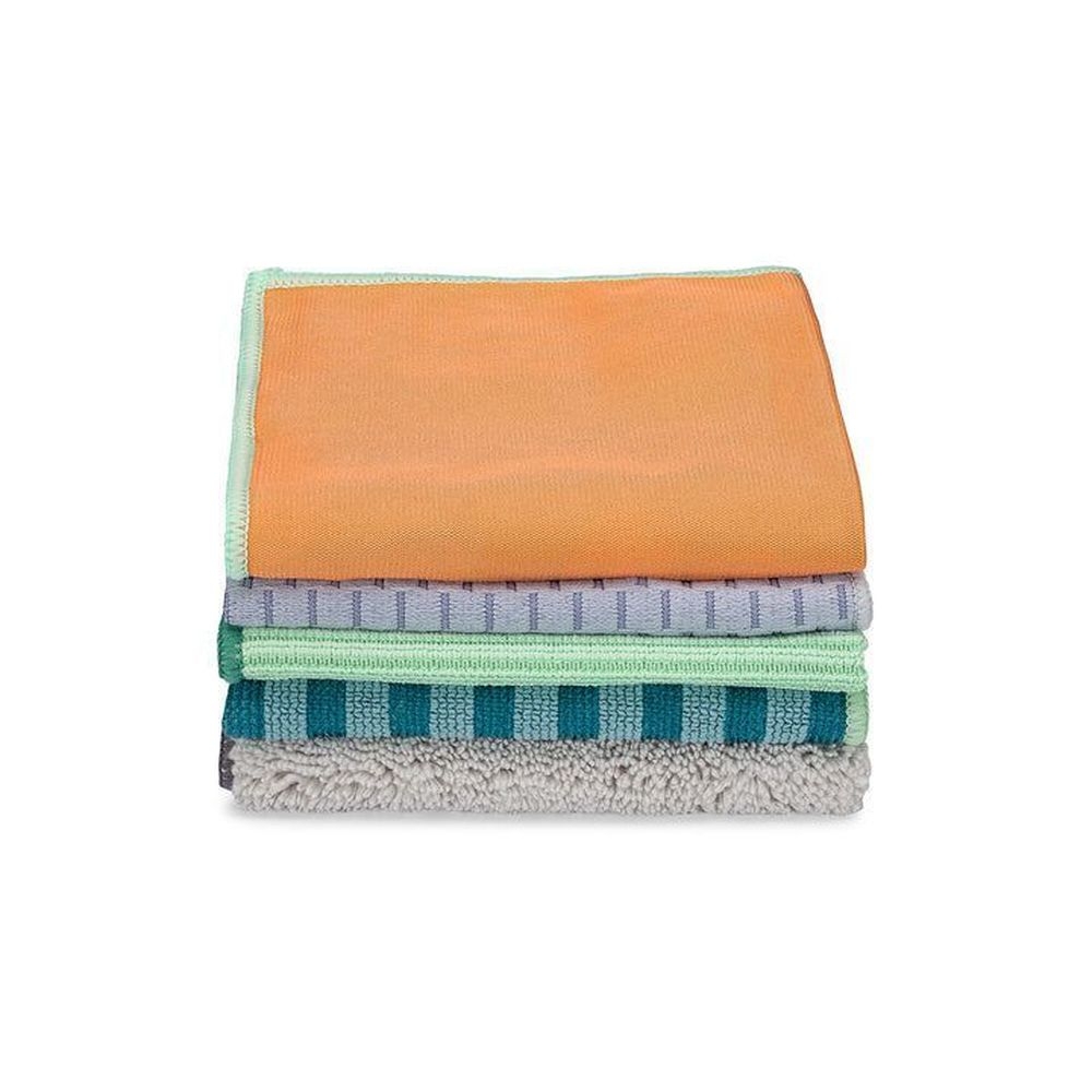 Full Circle Recycled Microfiber All Purpose Cloths, 5 count -- 6 per case