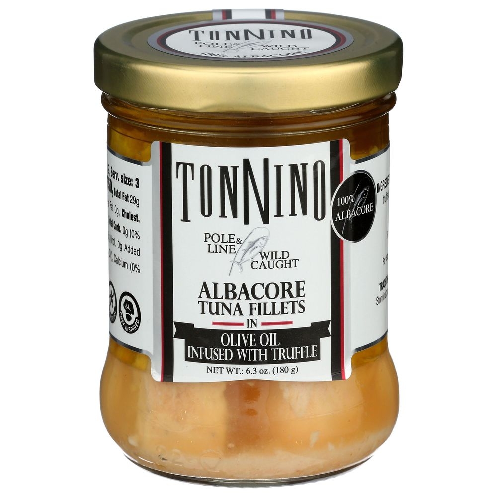 Tonnino Albacore Tuna Fillets in Olive Oil Infused with Truffle, 6.3 Ounce -- 6 per case