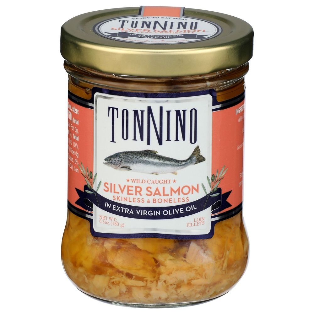 Tonnino Silver Salmon Fillet in Extra Virgin Olive Oil, 6.3 Ounce -- 6 per case