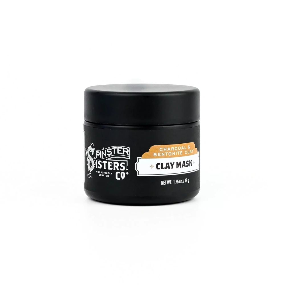 Spinster Sisters Charcoal and Bentonite Clay Face Mask, 1.75 Ounce -- 4 per case