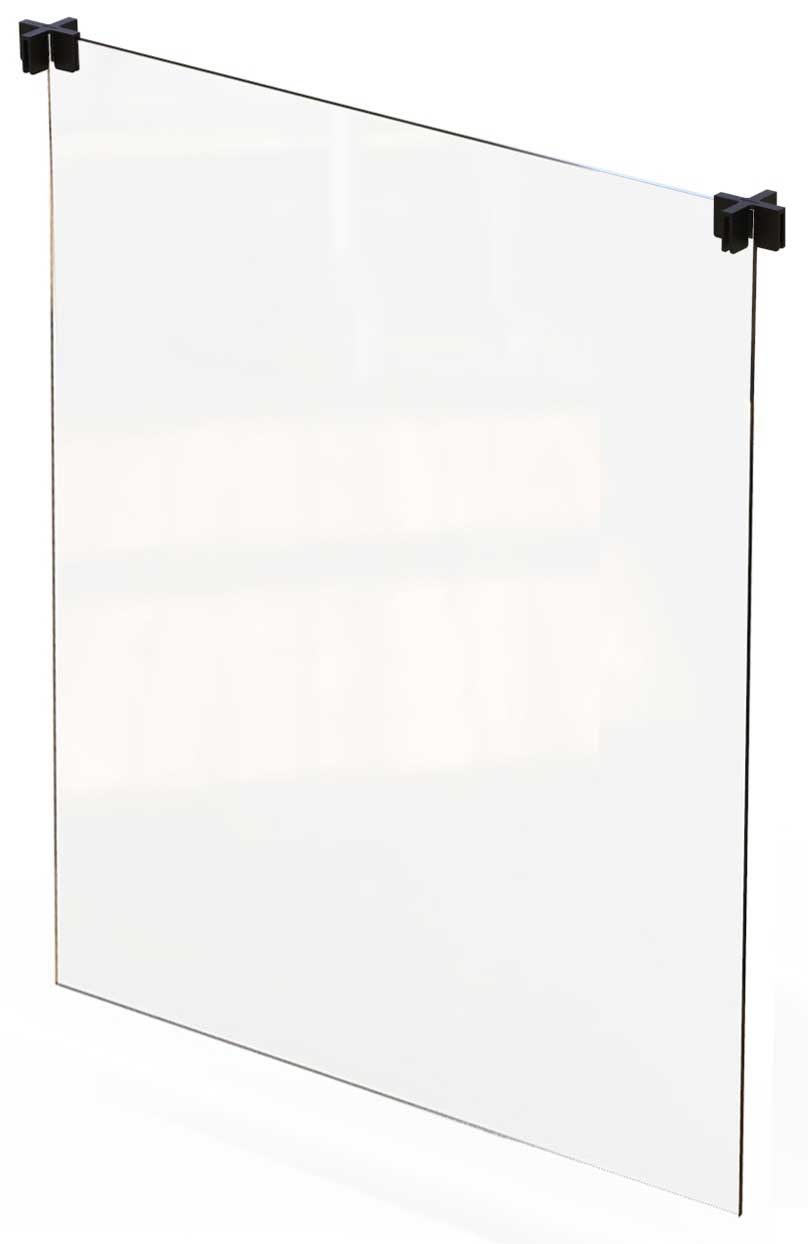 Rosseto Avant Guarde Free Standing Tabletop Divider with Cross Connectors, 18 inch -- 1 set