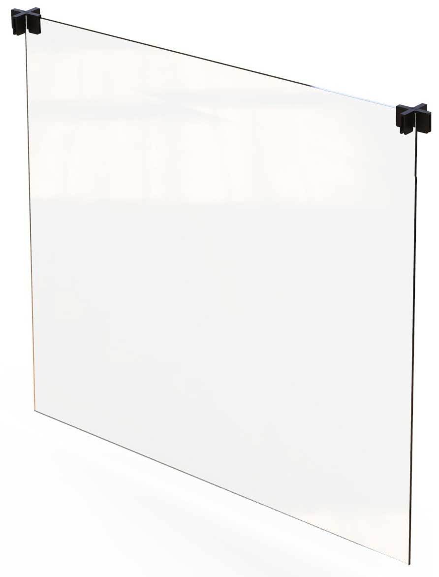 Rosseto Avant Guarde Free Standing Tabletop Divider with Cross Connectors, 24 inch -- 1 set