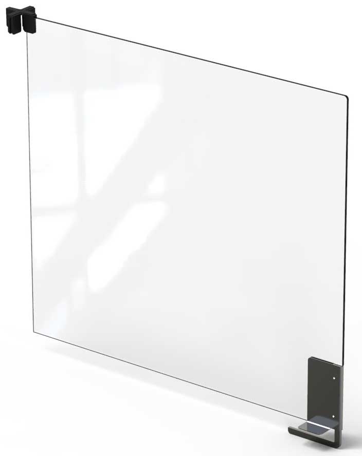Rosseto Avant Guarde Tabletop Divider with Stainless Steel Brackets and Cross Connectors, 24 inch -- 1 set