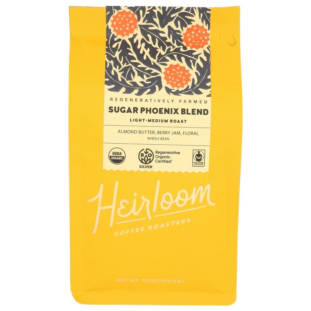Heirloom Coffee Roasters Light Medium Sugar Phoenix Blend Coffee, 12 Ounce -- 6 per case