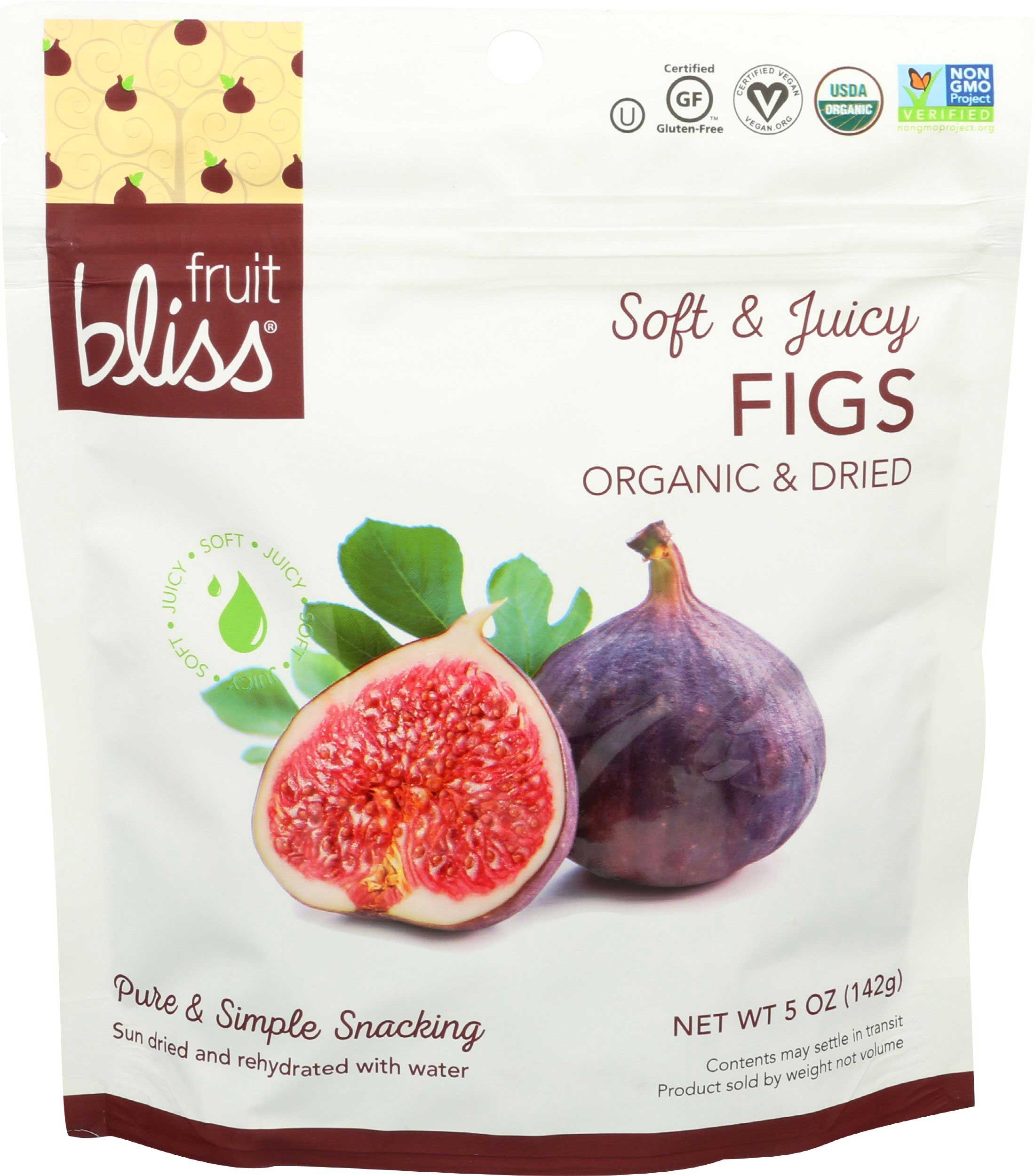 Fruit Bliss Organic Dried Turkish Figs Fruit, 5 Ounce -- 6 per case