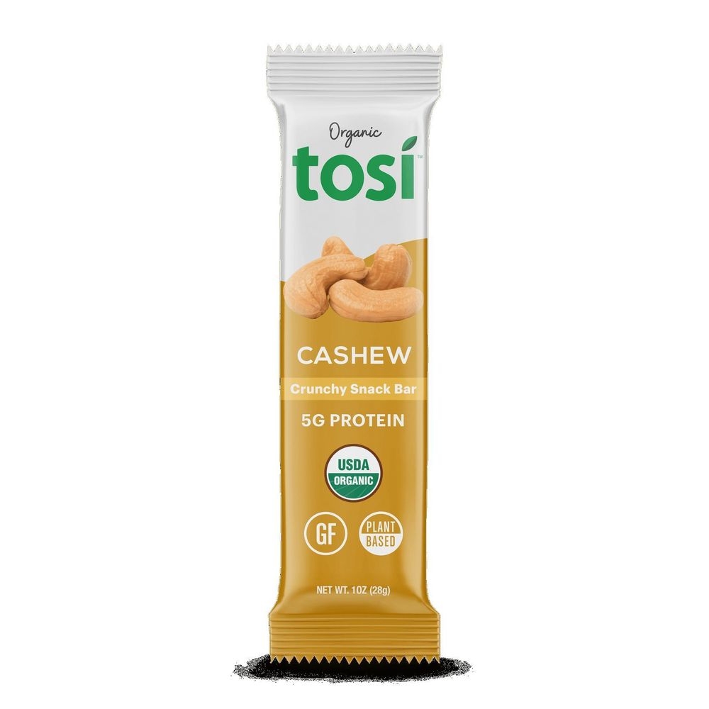 Tosi Cashew Crunchy Snack Bar, 1 Ounce -- 12 per case