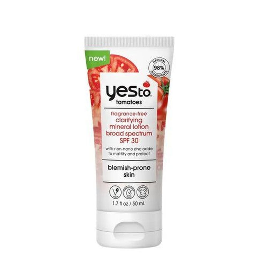 Yes To Tomatoes SPF 30 Mineral Lotion for Blemish-Prone Skin, 1.7 Fluid Ounce -- 3 per case