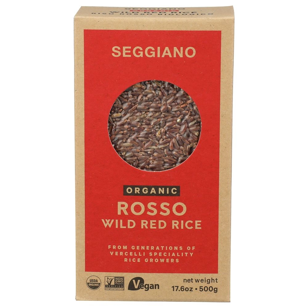 Seggiano Organic Rosso Wild Red Rice, 17.6 Ounce -- 6 per case
