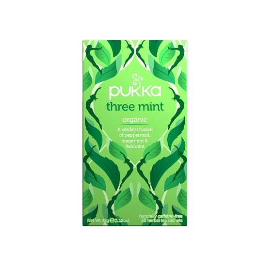 Pukka Tea Bag Organic Three Mint, 20 Count -- 4 per case