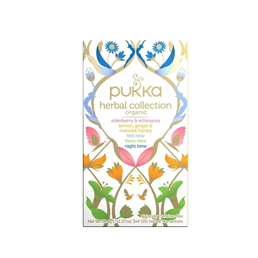 Pukka Tea Bag Organic Herbal Collection, 20 Count -- 4 per case