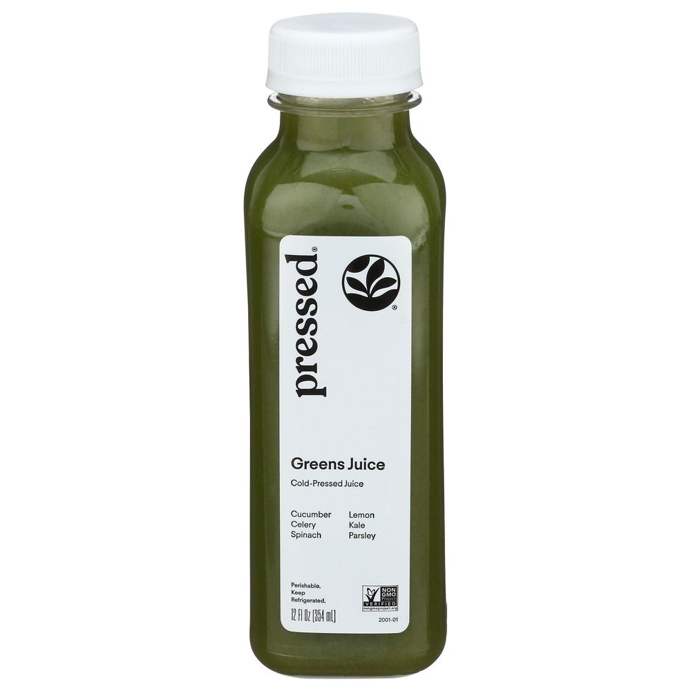 Pressed Juicery Greens Juice, 12 Fluid Ounce -- 6 per case