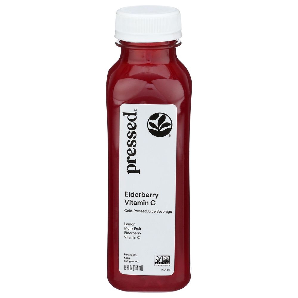 Pressed Juicery Elderberry Vitamin C Lemonade Juice, 12 Fluid Ounce -- 6 per case