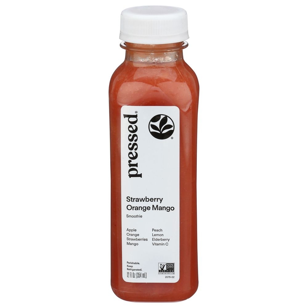 Pressed Juicery Strawberry Orange Mango Smoothie, 12 Fluid Ounce -- 6 per case