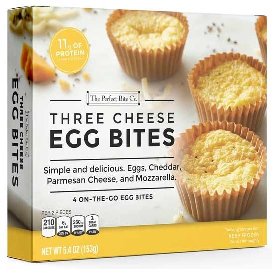 The Perfect Bite Co Three Cheese Egg Bites, 5.4 Ounce -- 12 per case