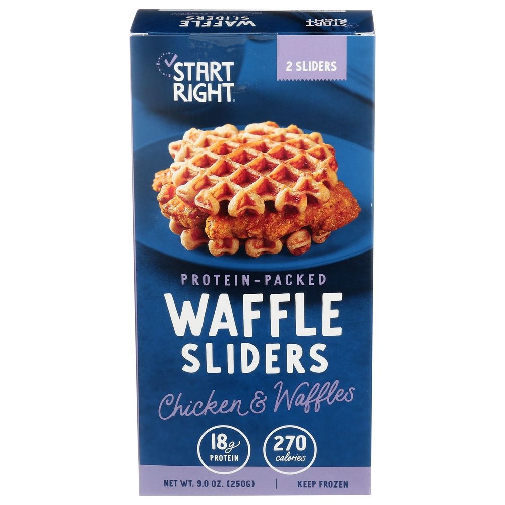 Start Right Chicken and Waffles Waffle Slider, 9.1 Ounce -- 8 per case
