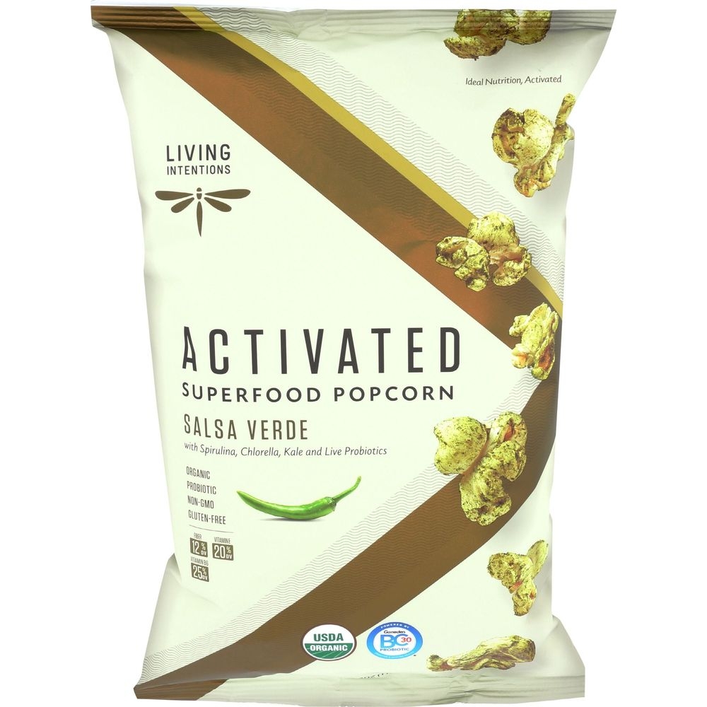 Living Intentions Salsa Verde Popcorn, 4 Ounce -- 12 per case