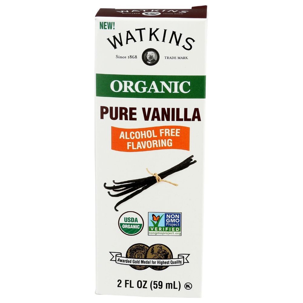 Watkins Organic Pure Vanilla Alcohol Free Flavoring, 2 Fluid Ounce -- 12 per case