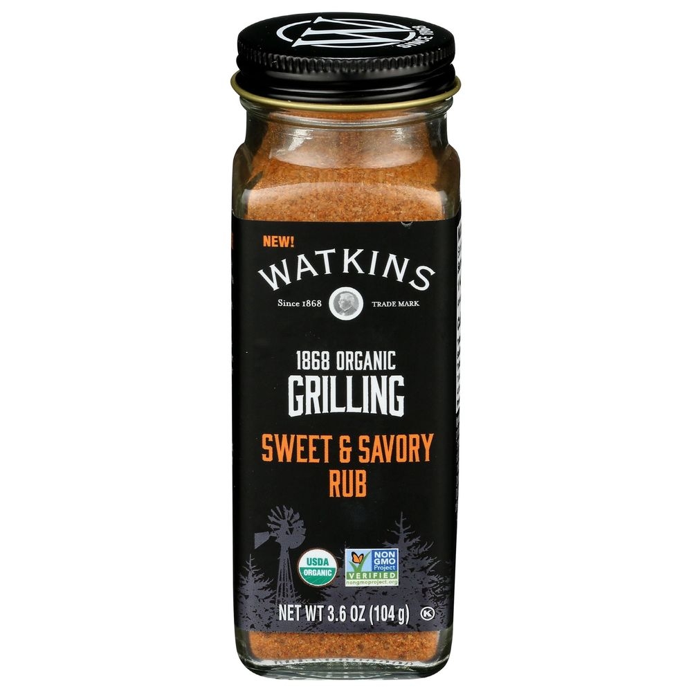 Watkins Organic Grilling Sweet and Savory Rub, 3.6 Ounce -- 3 per case