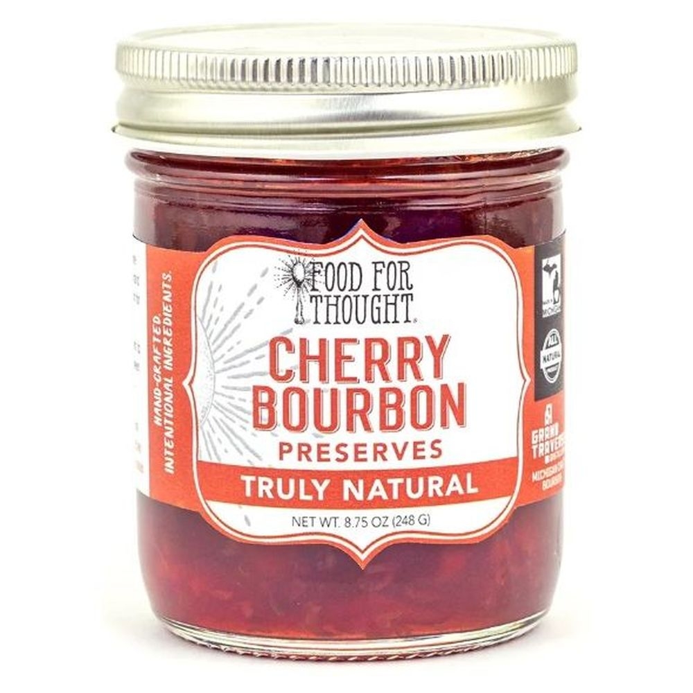 Food for Thought Cherry Bourbon Preserves, 8.75 Ounce -- 6 per case