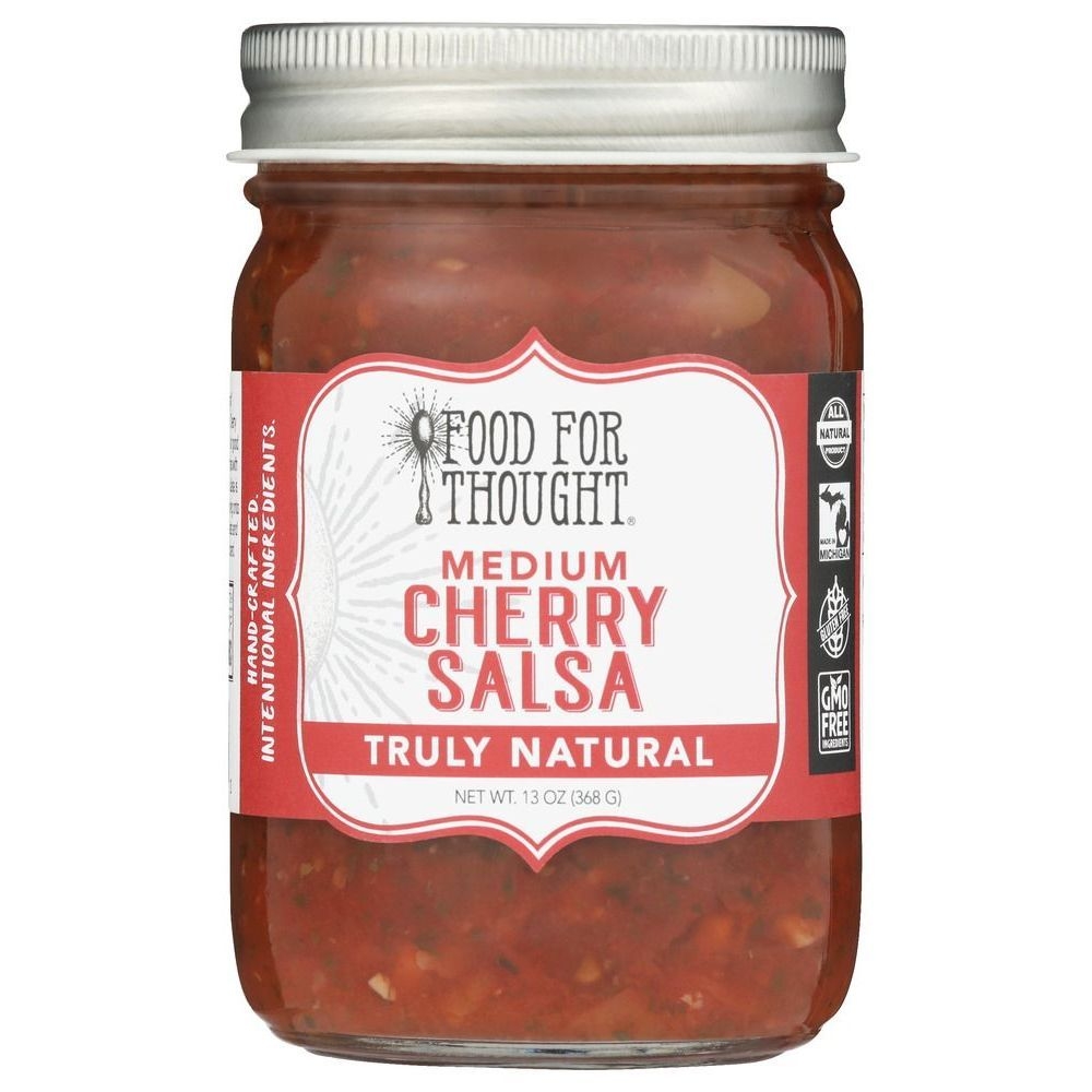Food for Thought Medium Cherry Salsa, 13 Ounce -- 6 per case